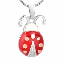 Cute Ladybug Cremation Jewelry For Ashes Pendant Stainless Steel Urns For Necklace Memorial Pendant Jewelry Free Engrave 2024 - buy cheap