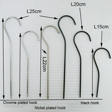 [Free shipping] Metal Hook for hangers,Hanger Accessory, Long hook for hanger (50 Pieces/ Lot) 2024 - buy cheap