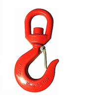 3Ton 322 swivel sling hook with latch industrial grade lifting rigging hardware forged alloy steel hoist hook crane winch chain 2024 - buy cheap