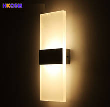 Mini 3 Вт/6 Вт LED Acrylc настенный светильник AC110V/120 В современный светодиодный светильник Настенный бра светодиодная лампа стены в помещении для кровать, гостиная 2024 - купить недорого
