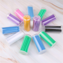 Make Up Tools 100 Pcs/Pack colorful Disposable Individual Removing Swab Micro Brush Lash Makeup Eyelash Brushes 2024 - buy cheap