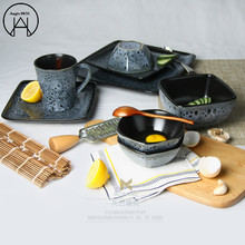5Pcs Gray-black Ceramic Tableware Rilakkuma Food Containers Food Sticks Bowl Rilakkuma  For Food  Plate 2024 - buy cheap