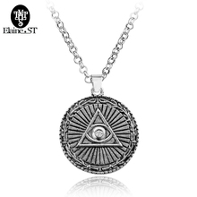 Vintage Eye of Horus Necklaces Alloy Link Chain Eye of Providence Pendant Necklaces For Punk Men Women Jewellery Wholesale 2024 - buy cheap
