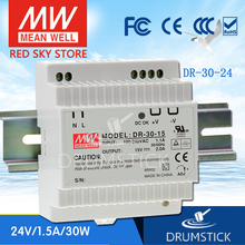 (Ship from Russia) MEAN WELL DR-30-24 24V 1.5A meanwell DR-30 36W Single Output Industrial DIN Rail Power Supply 2024 - buy cheap