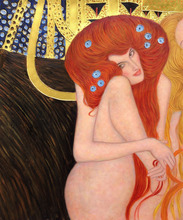High Quality Gustav Klimt's Oil Reproductions, Beethoven Frieze, Sexy Nude Painting Women. Canvas Wall Painting 2024 - buy cheap