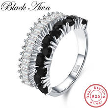 Женское серебряное кольцо [BLACK AWN], украшение из стерлингового серебра 925 пробы, G071 2024 - купить недорого