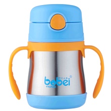 Taza de alimentación de bebé de Metal y acero inoxidable de 200ml, taza flexible de gran calibre, 3M + taza para niños, para jardín de infantes al aire libre 2024 - compra barato