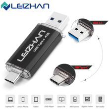 LEIZHAN Type-C Flash Drive 16GB 32GB 64GB 128GB Wholesale USB 3.0 Pendrive Pen drive USB C Photo stick Type C Phone Drive 2024 - buy cheap