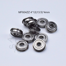 F604ZZ 4*12(13.5)*4mm 10pieces free shipping bearing ABEC-5 604 Flange bearings chrome steel bearing F604 F604Z F604ZZ 2024 - buy cheap