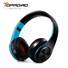 Bluetooth-наушники TOPROAD складные с микрофоном и поддержкой FM-радио 2024 - купить недорого