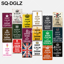 [SQ-DGLZ] New Keep Calm Tin Sign Bar Wall Decor Bar Club Metal Crafts Home Decor Retro Painting Plaques Art Poster 2024 - buy cheap