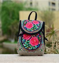 New Coming Small Embroidery Women's Multi-use bags!Hot fashion Lady embroidered Double-shoulder bags Shopping carry Handbags 2024 - buy cheap