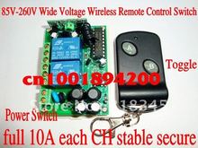 110V2CH interruptor inalámbrico RF sistema de interruptor de control remoto inalámbrico (1 transmisor y 1 receptor) palanca completa de 10 a/momentáneo estable seguro 2024 - compra barato