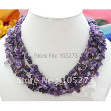 4ROWS 18''INCHS DETRITUS NECKLACE FASHION WOMAN'S JEWELRY WHOLESALE NEW FREE SHIPPING 2024 - buy cheap