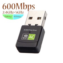 Chielecna-tarjeta de red Ethernet USB adaptador Wifi USB, adaptador WiFi USB, 600Mbps, 5Ghz, receptor WiFi, Antena para PC, Dongle 2024 - compra barato