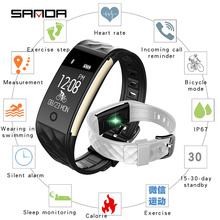 Smartwatch esportivo com monitor de batimentos cardíacos, relógio inteligente fitness com bluetooth para android, ios, masculino e feminino 2024 - compre barato