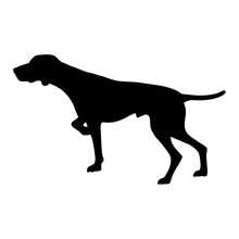 20.8*12.7CM Pointer Dog Decorative Car Styling Personality Stickers Animal Cover Scratch Decals Black/Sliver C6-0279 2024 - buy cheap