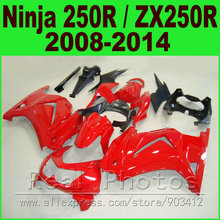 Fairings for Kawasaki Ninja 250r 2008 - 2014 All red bod kit EX250 2009 2010  2011 2012 ZX250R cheap fairing kits parts R4I8 2024 - buy cheap