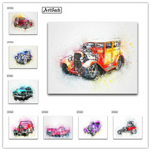 Nova aguarela ícone do carro 5d diy pintura diamante cor do carro quadrado completo broca diamante bordado strass mosaico decoração para casa 2024 - compre barato