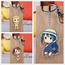 10 pcs/lot Anime Mitsuboshi Colors Acrylic Keychain Toy Bag Pendant Double sided Key Ring Gifts 2024 - buy cheap