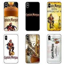 Чехол для телефона Captain Morgan Black Spiced Rum для Samsung Galaxy S10 S9 S8 S7 S6 edge Plus Lite S5 S4 Note 9 8 5 4 Мягкий чехол 2024 - купить недорого