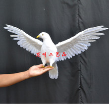 flying simulation white pigeons toy polyethylene & furs wings dove doll gift about 45cm 2294 2024 - buy cheap