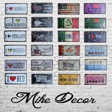 [ Mike86 ] Super Hot License Plates Vintage Tin Sign Art  Wall Plaque decor Home Metal Painting Bar 30*15 CM FG-112 2024 - buy cheap