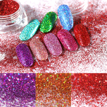 1 Box Holographic colorful DIY Nail Flakes Dust Manicure Laser Silver Glitter Sequins Nail Art Decorations 2024 - buy cheap