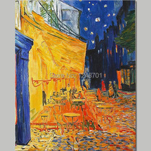Cafe Terrace at Night oil painting - Vincent van Gogh - Reproduction painting oil painting on canvas 2024 - buy cheap