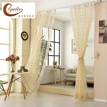 European Tulle Kitchen Sheer Organza Voile Curtains Doors For Bedroom Window Bird's Nest Curtain Living Room Window 2024 - buy cheap