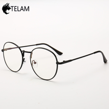 2019 nuevos marcos ópticos para mujer gafas redondas de Metal montura de gafas para hombre gafas transparentes ópticas de miopía 2024 - compra barato