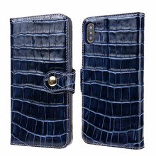 Crocodile Skin Leather Case For iPhone 7 8 Plus Luxury Snake Crocodile Wallet Card Holders Flip Cover iPhone XS MAX XR X 10 2024 - buy cheap