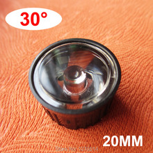 10 pcs/lot LED surface of  the lens is 30 degrees 20mm + lens holder, 1w 3w led lens, LED spot light lamp lenses, free shipping 2024 - buy cheap