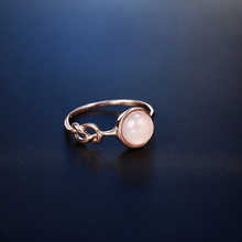 1PC Romantic Simple Women Pink Moonstone Ring Luxurious Engagement Ring Wedding Jewelry 2024 - buy cheap