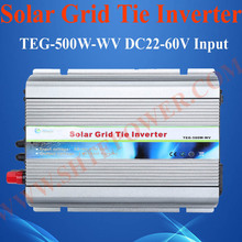 Сетевой Солнечный Инвертор 500 Вт, 24 В постоянного тока в 120 В переменного тока, панель подключения солнечной батареи, инвертор солнечной сетки 500 Вт 2024 - купить недорого