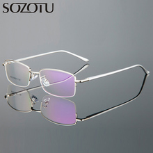 SOZOTU Eyeglasses Frame Men Korean Computer Optical Myopia Glasses Spectacle Frame For Male Transparent Clear Lens Eyewear YQ590 2024 - buy cheap