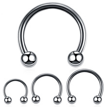 Utimtree simple1pc 16g rosca interna ferradura piercings nariz do prego sobrancelha septo cartilagem helix aro piercing labret nariz anel 2024 - compre barato