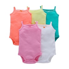 COSPOT Wholesale 5Pcs/Lot Baby Girls Summer Jumpsuit Bebes Newborn Rompers Baby Girl Colorful Bodysuit Baby Girl Clothes 25 2024 - buy cheap
