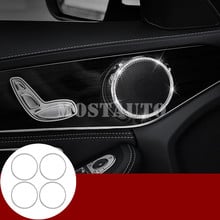 For Benz C Class W205 Rhinestone Style Car Door Speaker Trim Cover 2014-2021 4pcs Car Accessories Interior Car Decor 2024 - buy cheap
