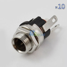 10 pieces lots 5.5 mm x 2.1mm DC Power Jack Socket Female Panel Mount Connector 2024 - buy cheap