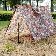 Tenda multifuncional para acampamento, 3 em 1, tapete de camuflagem à prova de chuva, para áreas externas, tapete à prova de umidade e selva 2024 - compre barato