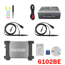 Цифровой мультиметр Hantek 6102BE 6102BE, осциллограф с ЖК-дисплеем, USB, ПК, аналоговый осциллограф 100 МГц, 2 канала, бесплатная доставка 2024 - купить недорого