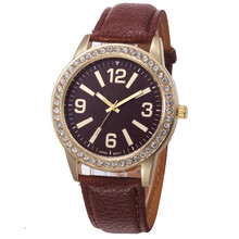 Timezone#301 Fashion Women's Geneva Watches Stainless Steel Analog Leather Quartz Wrist Watch  2024 - купить недорого