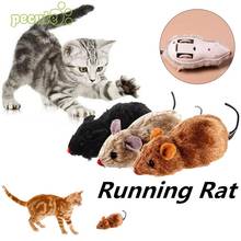 New Little Mouse Furry Plush Toy Squeak Noise Sound Rat Fun Gift Dog Pet cat toy pet collar 2024 - buy cheap