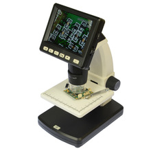 Microscopio Digital biológico HD 500X, pantalla LCD de 3,5 pulgadas, 8 LED, 5M píxeles, USB, compatible con tarjeta SD, Multi idioma 2024 - compra barato