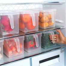 Caixa de armazenamento transparente pp geladeira caixas de armazenamento de grãos de cozinha armazenamento contém caixas de armazenamento seladas organizador doméstico 2024 - compre barato