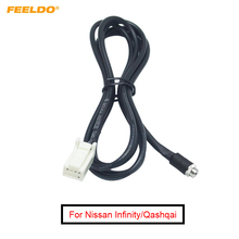 FEELDO-Cable auxiliar de Audio para Radio de coche, adaptador hembra de 3,5mm a 8 pines para Nissan INFINITI/Sylphy/Tiida/Qashqai, MP3, CD, 1 ud. 2024 - compra barato