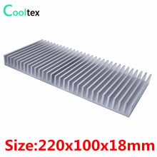 High power 220x100x18mm  Aluminum heatsink radiator for LED Electronic integrated circuit Power Amplifier cooling cooler 2024 - buy cheap