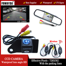 FUWAYDA-cámara de visión trasera para coche, videocámara inalámbrica CCD impermeable para Mitsubishi ASX RVR/Outlander Sport, Monitor de espejo retrovisor de 4,3 pulgadas 2024 - compra barato