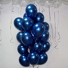 30 pçs 5/10/12 polegada tinta azul látex balões azul escuro hélio balão de ar aniversário decoração do casamento festa de balão suprimentos globos 2024 - compre barato